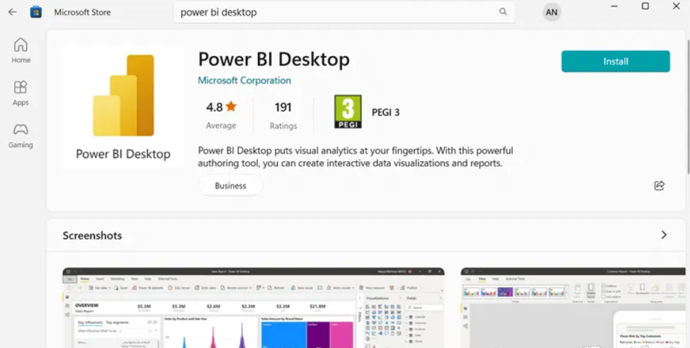 Install Power BI WeCloudData