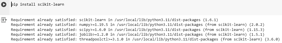 scikit learn python library pip installing it WCD tutorial